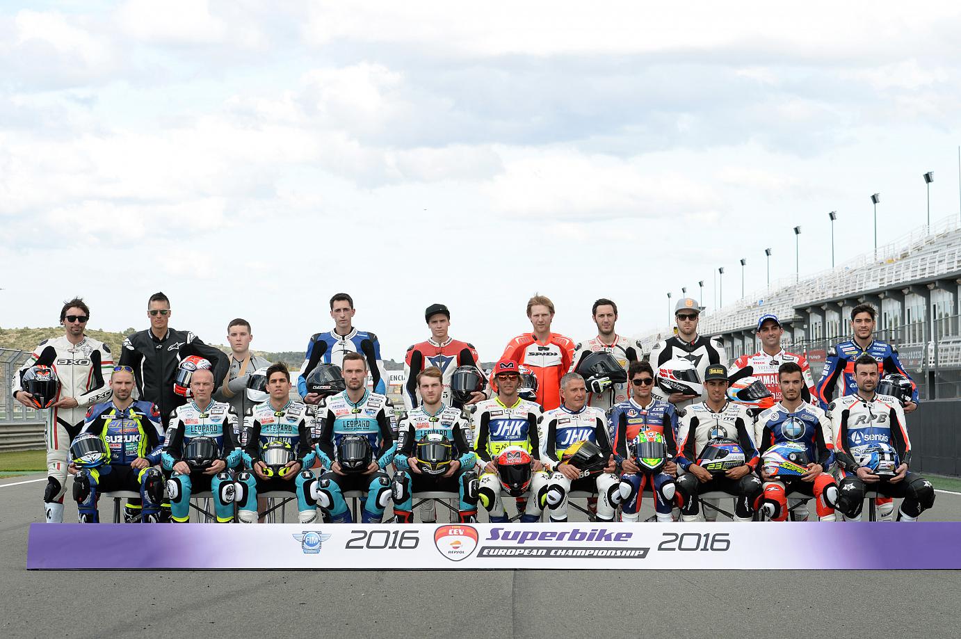 Pilotes du championnat d'Europe Superbike 2016