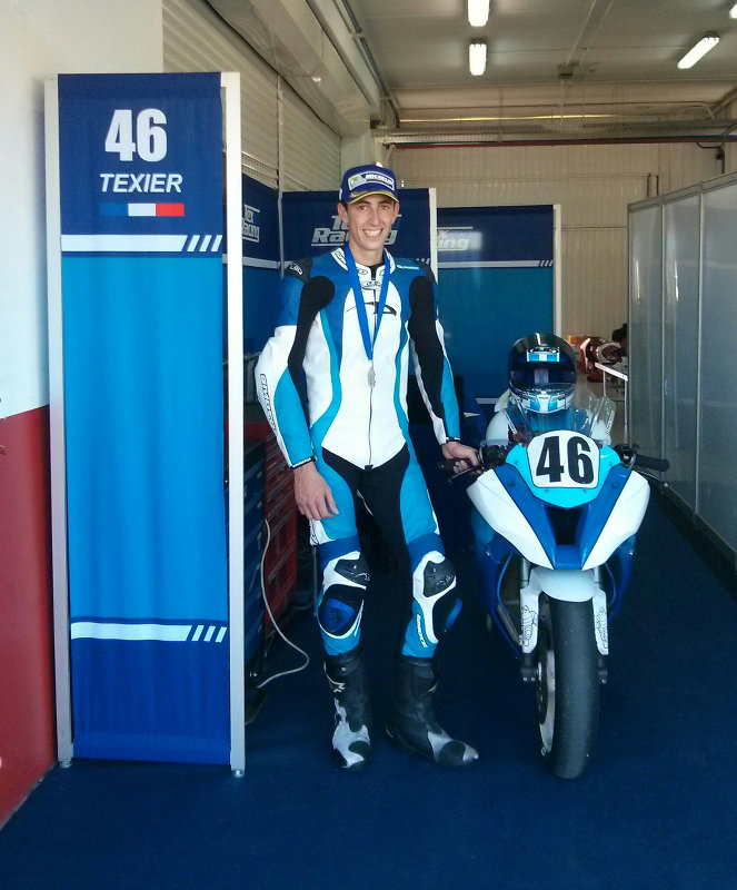 portrait de PIerre Texier, pilote Superbike